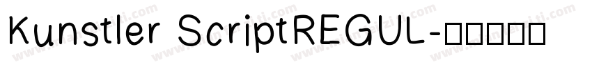 Kunstler ScriptREGUL字体转换